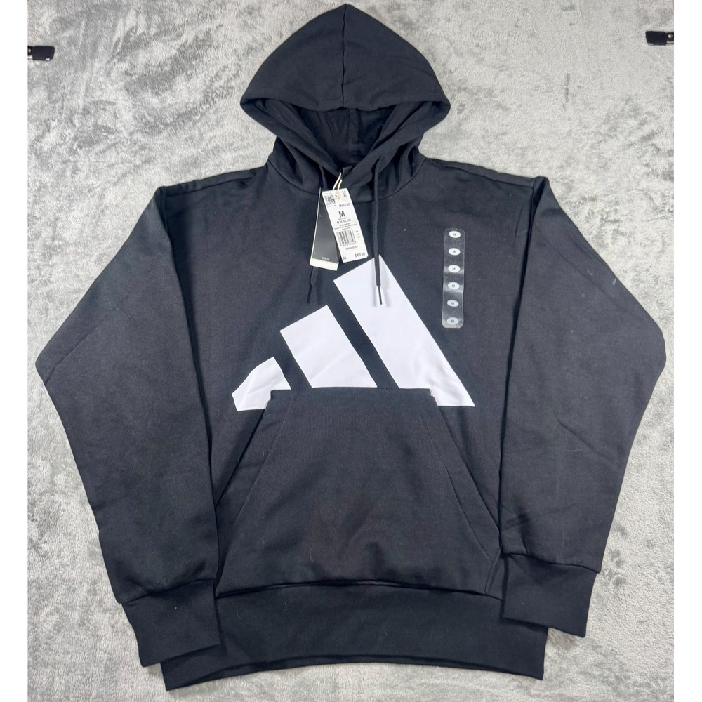 ADIDAS Men's Hooded Sweatshirt Essentials Big Logo Hoodie Sz MED NEW IN6159